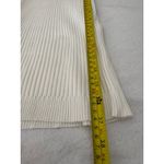 Ribbed Bodycon Mini Dress Gold Chain Strap Sleeveless Party Clubwear size S/M White Photo 3