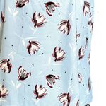 Halogen Womens Blouse Tank Top Size Small Floral Blue Sleeveless Spring Summer Photo 5