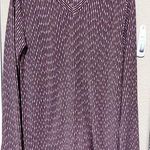 Yak & Yeti Women's Long Sleeve Pullover Top Tunic Shirt soft knit Nepal Size L Purple Size L Photo 0
