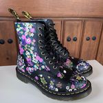 Dr. Martens Doc Martens 1460 Pascal Women's Vintage Floral Leather Lace Up Combat Boots Photo 0