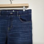 Betabrand 4-Pocket Jeans Sz Large Yoga Denim Pull on Pants Dark Wash Straight Photo 1