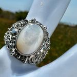 Suarti Bali Sterling Silver Moonstone Ring Photo 1
