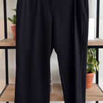 Eileen Fisher Mid-Rise Machine Washable Black Ponte Stretch Knit Career Dress Pa Photo 0