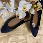 SO  FLAT POINTED NAVY SANDALS SIZE 8.5 Photo 2