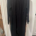 Old Navy Womens Minimalist Cotton Long Sleep Jumpsuit Size L Black Photo 5