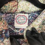 Sugar Street Weavers Jacket Large Multicolor Woven Tapestry Cardigan Green Photo 3