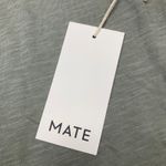 Mate the Label Organic Cotton T-Shirt Maxi Dress Size S Green Side Slits Photo 7