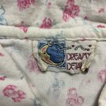 Vintage Modest Dream Details Floral Collared Cotton Nightgown Long Size XL White Photo 3