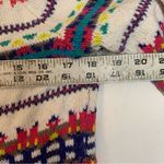 Old Navy  women's medium faire isle knit sweater casual white colorful holiday Photo 7