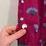 Coach Sleeveless Silk Floral V-Neck Dress Photo 3