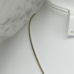 Chico's Round Pendant Gold Silver Tone Mixed Metal Necklace Adjustable β¨ Photo 3