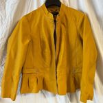 Y2K Savi Parker New York Size Faux Leather Jacket Coat Mustard Yellow Size 2x Photo 1