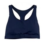 Fabletics Sports Bra Strappy Back Pull On Elastic Band Blue Purple Women's 30 Photo 0