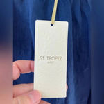 St. Tropez NWT  blue knee length linen skirt XL Photo 3