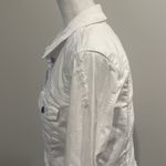 Kut From The Kloth Petite White Stretch Denim Jacket Sz LP Photo 6