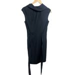 Ports 1961 Cowl Neck Sleeveless Black with Ribbon Tie Dress Sz. 6 Photo 6