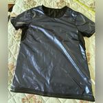 Women’s sauna suit Teeshirt heat trapping body shaper Exercise top Medium Black Photo 1