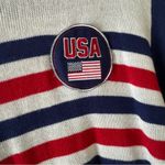 Tipsy Elves  USA Olympic USA Patch Stars Stripes Red Blue Crewneck Knit Sweater Photo 4