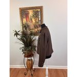 Weatherproof Women Jacket L Brown Military Open Front Lined Out/Inside Pockets Photo 3