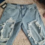 Pretty Little Thing BNWT MOMOKROM/PRETTY LITTLE THINGS MID WASH BOYFRIEND EXTREME DENIM.RIDGID.SEXY! Photo 3