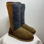 UGG  Classic Tall 5818 Leather Sheepskin Shearling Winter Boots‎ Color Block W7 7 Photo 9