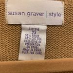 Susan Graver Vintage  Beige Animal Print  Short Sleeve 2X Cardigan.         1815 Photo 5