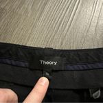 Theory  Pants Women's‎ Size 10 Black Wool Blend Cropped High Rise Straight Leg Photo 5