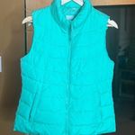 Gap Women's Cold Control Windproof Sleeveless Puffer Vest Medium Green Sz Medium Photo 5