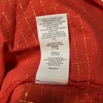 Free People  Women's Popover Tunic Dress Shirt Plaid Long Red Gold Oversized XS Photo 8