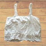 Jennifer Grace Jennifer and Grace Womens Size XL White Eyelet Sleevelesss Top Photo 1