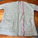 Free People Mohair Wool Blend Open front Cardigan Sweater light Gray XS Photo 7