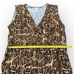 Serra Faux Wrap Dress Women’s XL Snakeskin Animal Print Stretchy Fit & Flare Photo 4