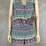 INC Sleeveless Geometric Surplice Romper NWT PL Photo 0