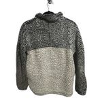 Thread + Supply Sherpa Color Block Quarter Zip Sweater Oversized XS Gray Photo 1