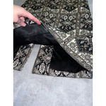 Women's Quilted Black and White Patterned Maxi Skirt Xs Photo 7