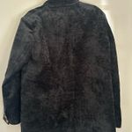 Black Retro velvet blazer with gold buttons large oversized Photo 2