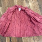 Susan Graver Womens Silk Brocade Pink Blazer Jacket Size Large Photo 5