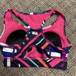 FILA Sport Performance Racerback Pink Black Blue White Sports Bra Size XS Photo 1