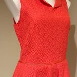 Max Studio  Salmon Pink Lace Knee Length Sleeveless Zip In Back V Neck SZ… Photo 2