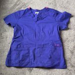 Wonder Wink Flex Purple Scrub Top SIZE L Photo 0
