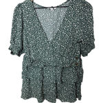 American Eagle  Crop Top & Floral Ruffle Tiered Mini Skirt Set Women Size Medium Photo 0