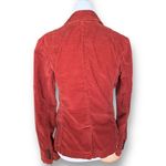 London Jean Rust Corduroy Blazer Jacket Fitted Tailored Stretch Retro Size 8 Photo 2