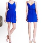 Amanda Uprichard  Silk Wrap skirt Mini Dress Cute loyal Blue Dress Small Photo 1