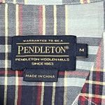 Pendleton  Plaid Button-Up Shirt Women’s Size Medium Cotton Double Pocket Casual Photo 6