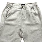 Jones New York JONES & CO | Cream Linen Pants Size L Photo 2