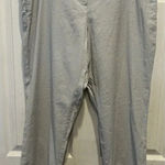 J.Jill Womens Stretch Linen Blend Pants Steel Blue Gray Lagenlook Women’s 12‎ Photo 0
