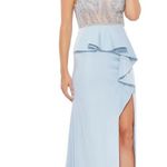 Mac Duggal 11203 Embellished Illusion Peplum Bodice Gown NWT Photo 0