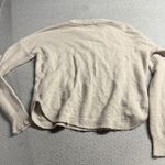 Madewell Peace to All Westlake Pullover Sweater in Coziest Yarn in Beige XXS Photo 6