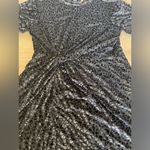 All Saints Jemima Lep Dress Black Velvet & Sparkles Photo 4