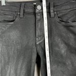 Hudson Jeans Hudson Nico Coated Skinny Jeans Womens 25 Black Mid Rise Ankle Slit Western Chic Photo 5